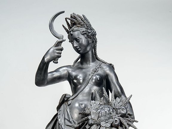 Herbst Bronzeskulptur Krumper