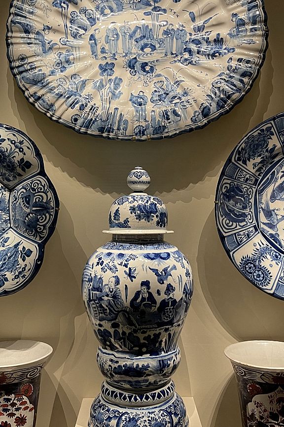 Blau weiss Porzellan