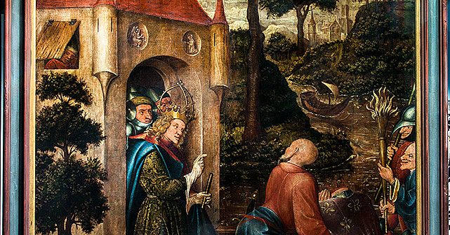 Enthauptung des heiligen Quirinus vom Hochaltar der Abteikirche in