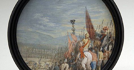 Miniatur Kampf der Horatier und Curatier Bayerisches Nationalmuseum