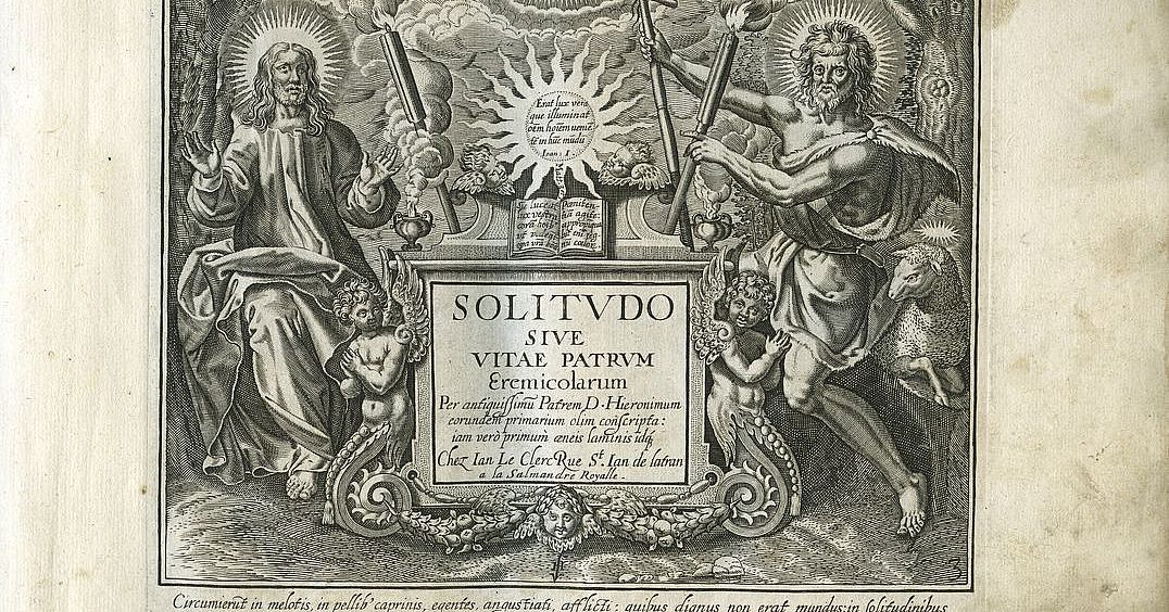Buch: Solitudo sive vitae patrum eremicolarum - Bayerisches Nationalmuseum