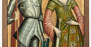 Altargemälde: Heiliger Wilhelm und heilige Katharina - Bayerisches