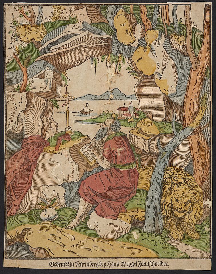 Heiliger Hieronymus in einer Felsgrotte Bayerisches Nationalmuseum