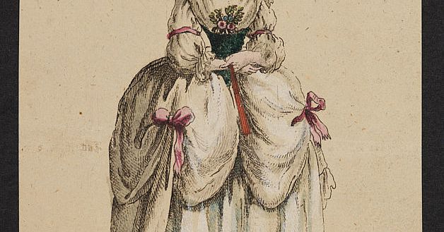 Radierung: Dame im Full Dress - Bayerisches Nationalmuseum