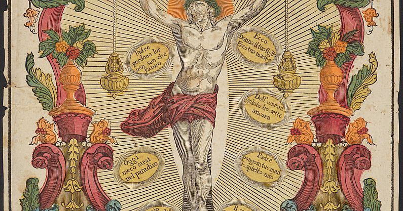 Christus am Kreuz, Inschrift 