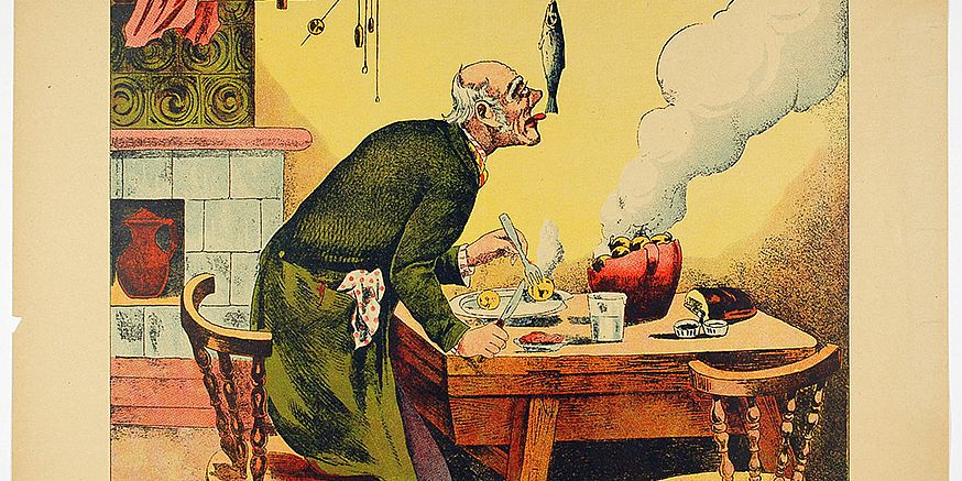 Neuruppiner Bilderbogen Nr. 9255: Der prassende Altersrentner