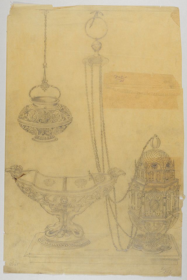 Zeichnung: Kirchenschatz - Bayerisches Nationalmuseum