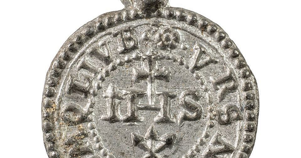 St. Benedikt Medaillen Set Für Tür - Katholischer Heimschutz Mit Gebetskarten & Türhänger