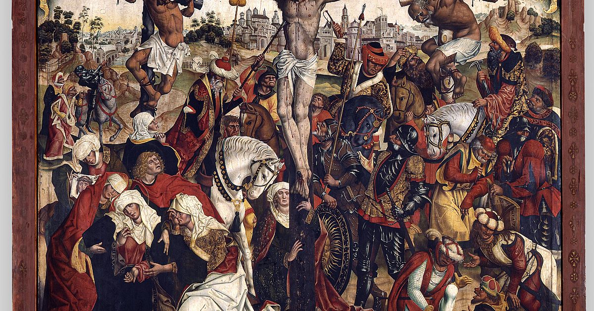 Crucifixion – Central panel of the high altar of the Franciscan