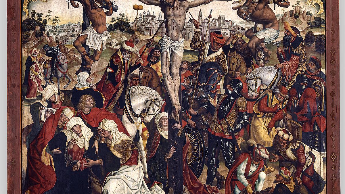 Crucifixion – Central panel of the high altar of the Franciscan