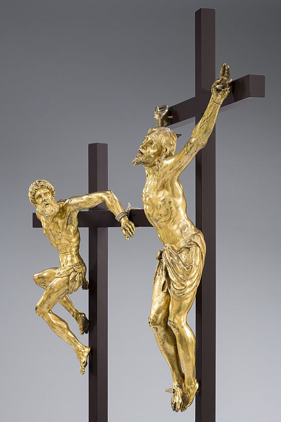 2 Reumuetiger Schaecher und Christus am Kreuz Georg Petel